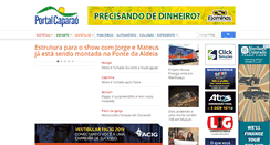 Desktop Screenshot of portalcaparao.com.br